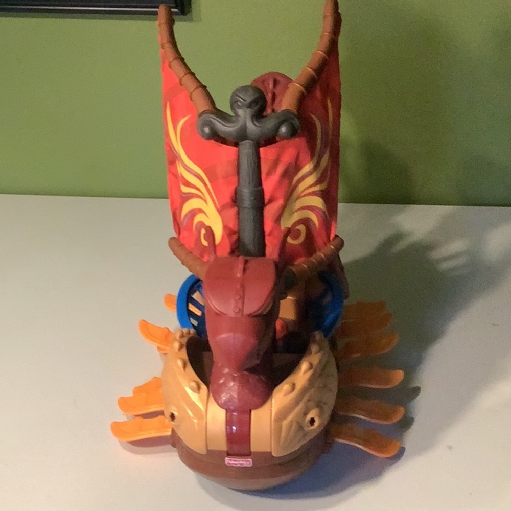 Fisher-Price Imaginext red serpent/dragon boat - Picture 2 of 7